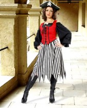 Damiana Striped Skirt