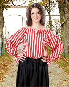 Dinolla Striped Blouse 