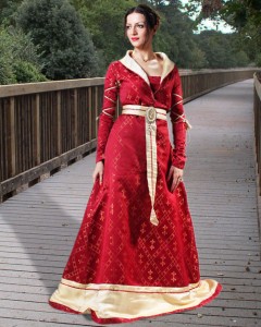 Garnet Fluer-de-Lis Gown