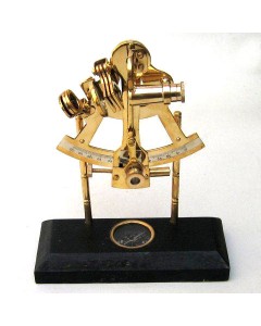 Brass Wooden Base Sextant